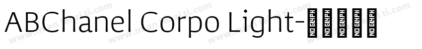 ABChanel Corpo Light字体转换